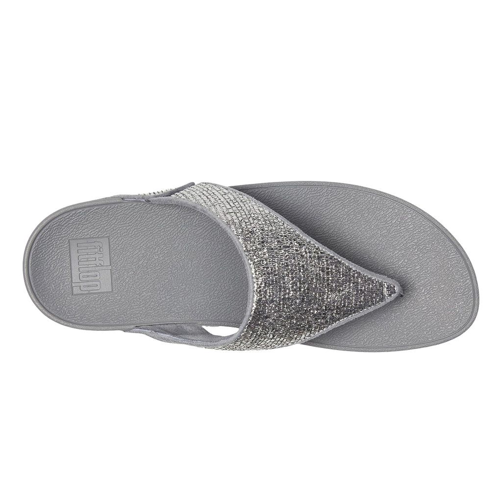 Women's FitFlop, Lulu Crinkled Shimmer Thong Sandal