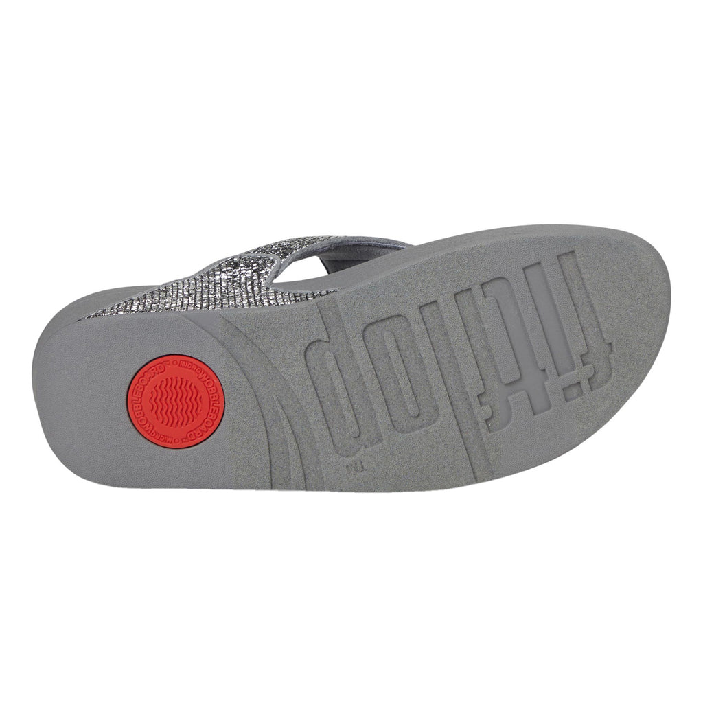 Women's FitFlop, Lulu Crinkled Shimmer Thong Sandal