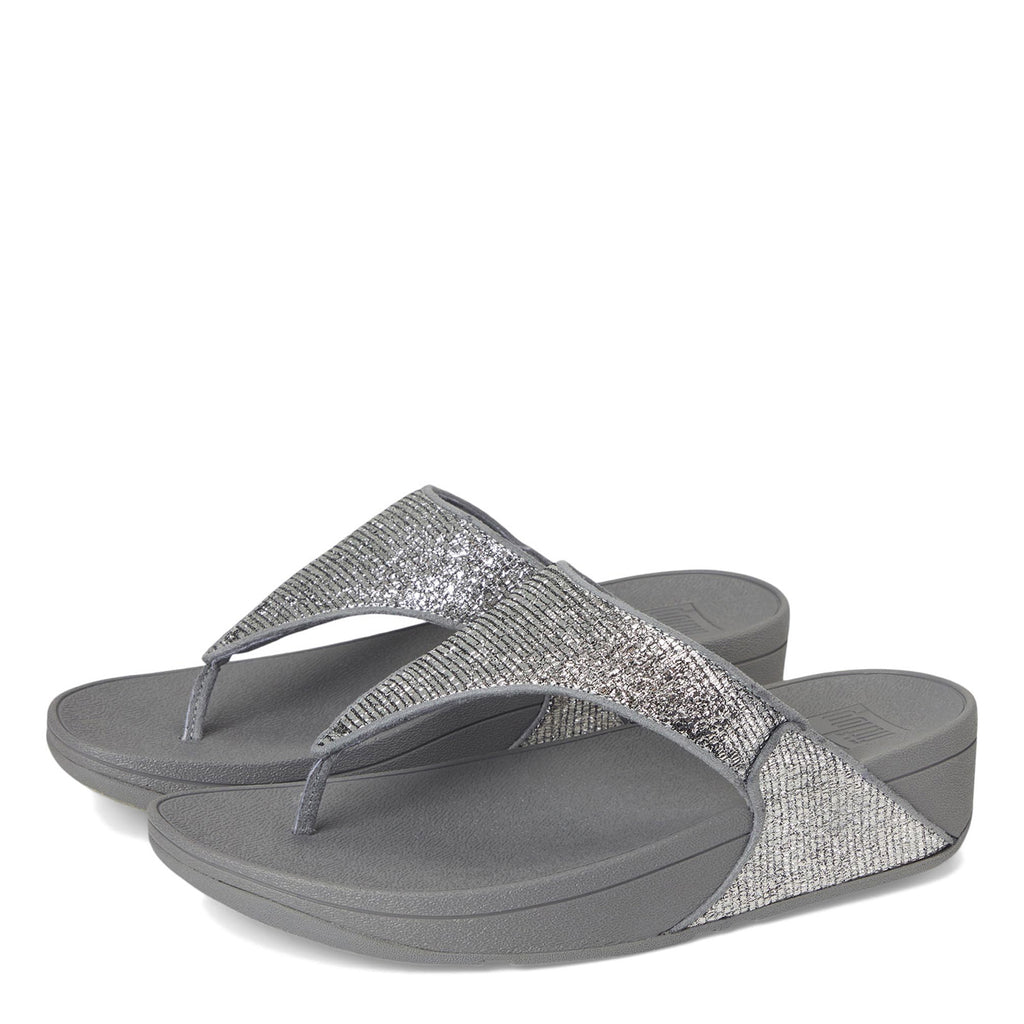 Women's FitFlop, Lulu Crinkled Shimmer Thong Sandal