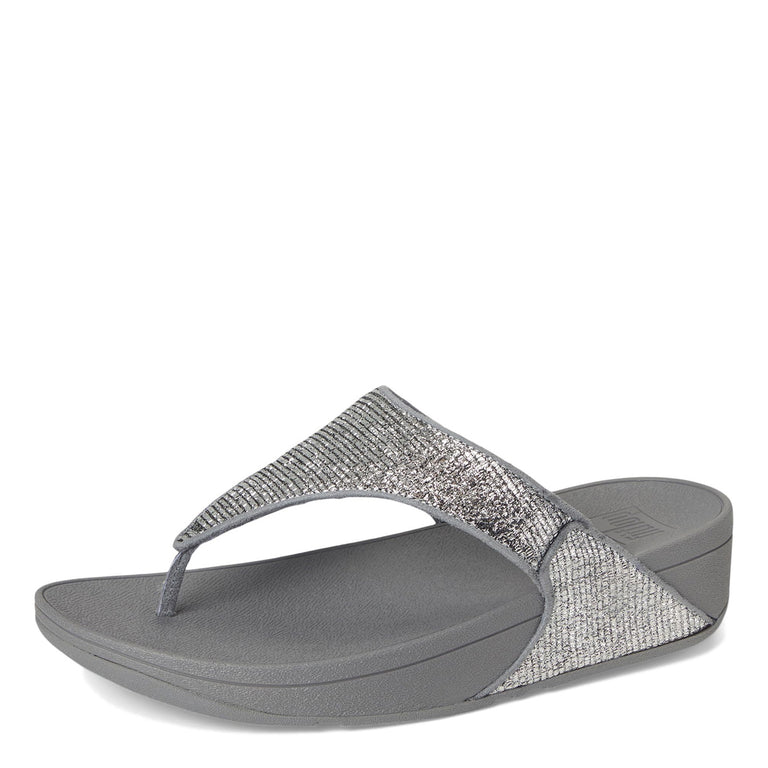 Women's FitFlop, Lulu Crinkled Shimmer Thong Sandal