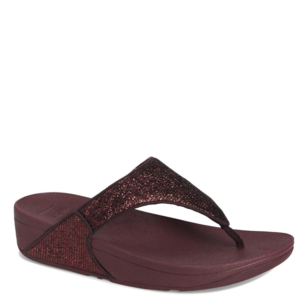 Women's FitFlop, Lulu Crinkled Shimmer Thong Sandal