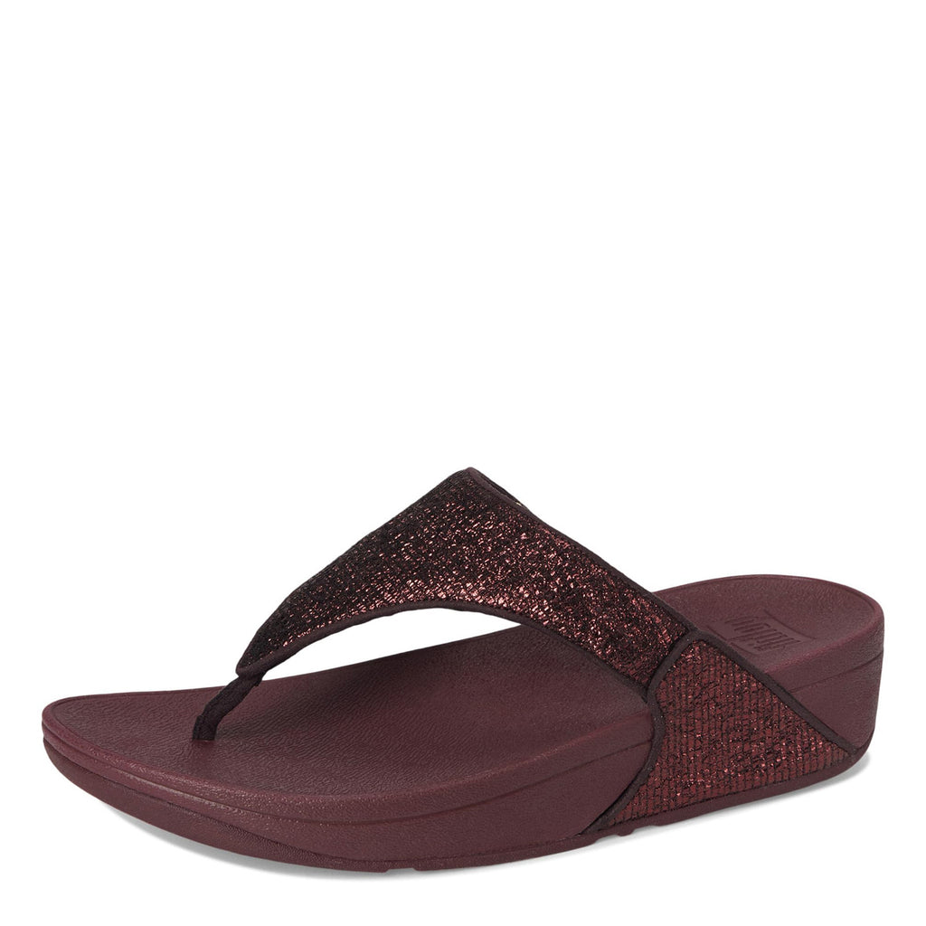 Women's FitFlop, Lulu Crinkled Shimmer Thong Sandal
