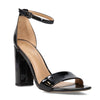 Peltz Shoes  Women's Sam Edelman Yaro Sandal BLACK PATENT E8511SH012