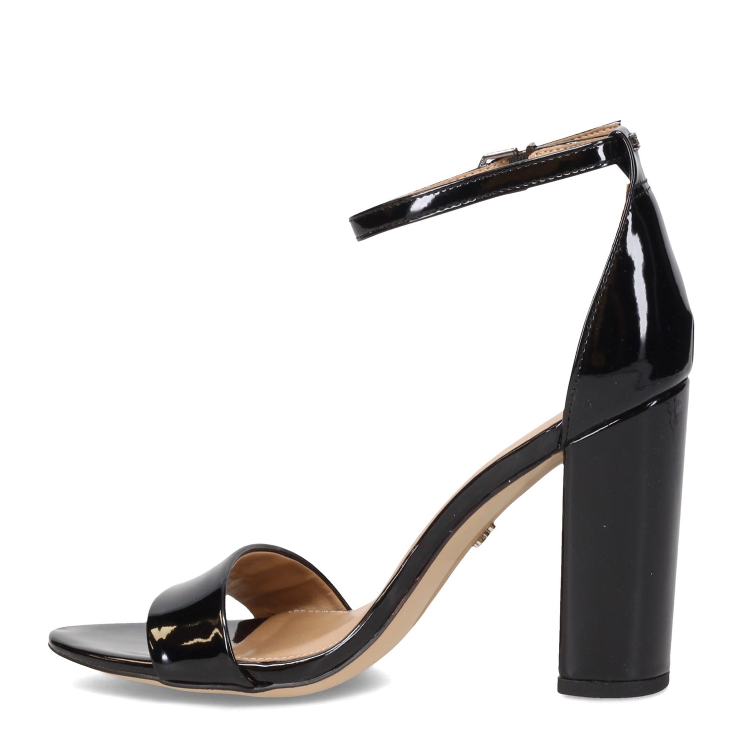 Peltz Shoes  Women's Sam Edelman Yaro Sandal BLACK PATENT E8511SH012