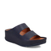 Peltz Shoes  Women's FitFlop Shuv Sandal Light Navy EH9-399