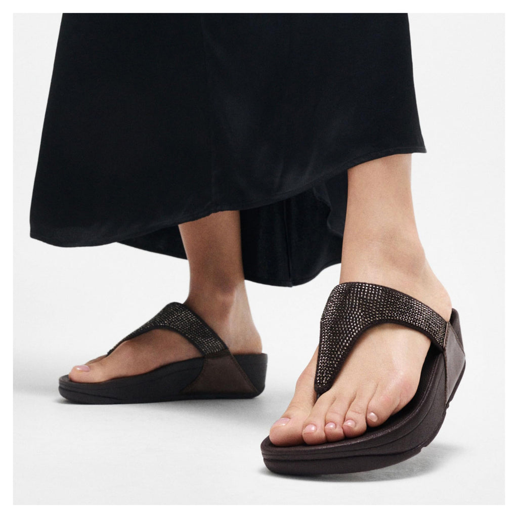 Women's FitFlop, Lulu Crystal Thong Sandal