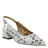 Peltz Shoes  Women's J Renee Eloden Pump White ELODEN-KIWHT