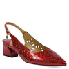 Peltz Shoes  Women's J Renee Eloden Pump Red Patent ELODEN-PARED