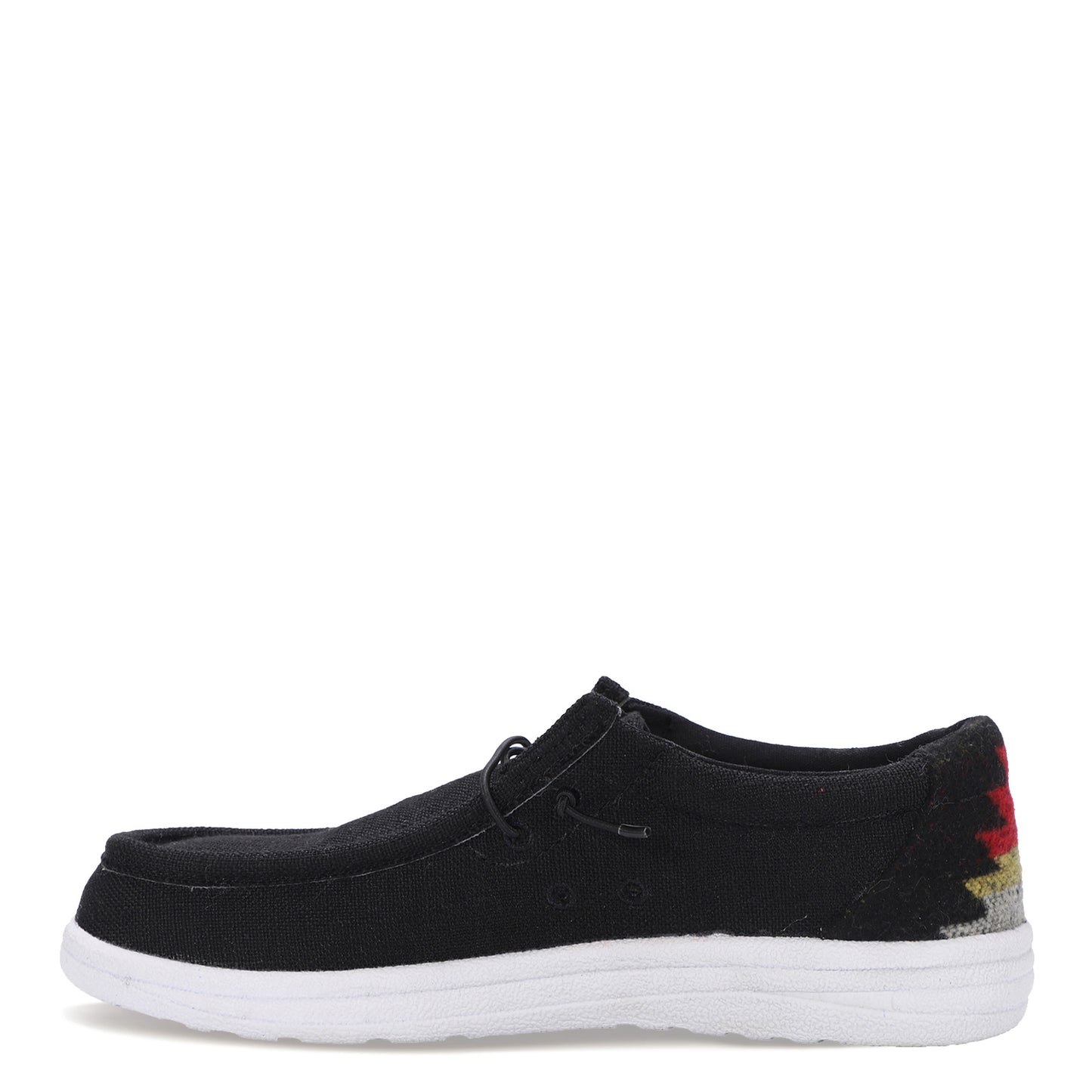 Peltz Shoes  Men's Lamo Paul Slip-On Black/White EM2035-960