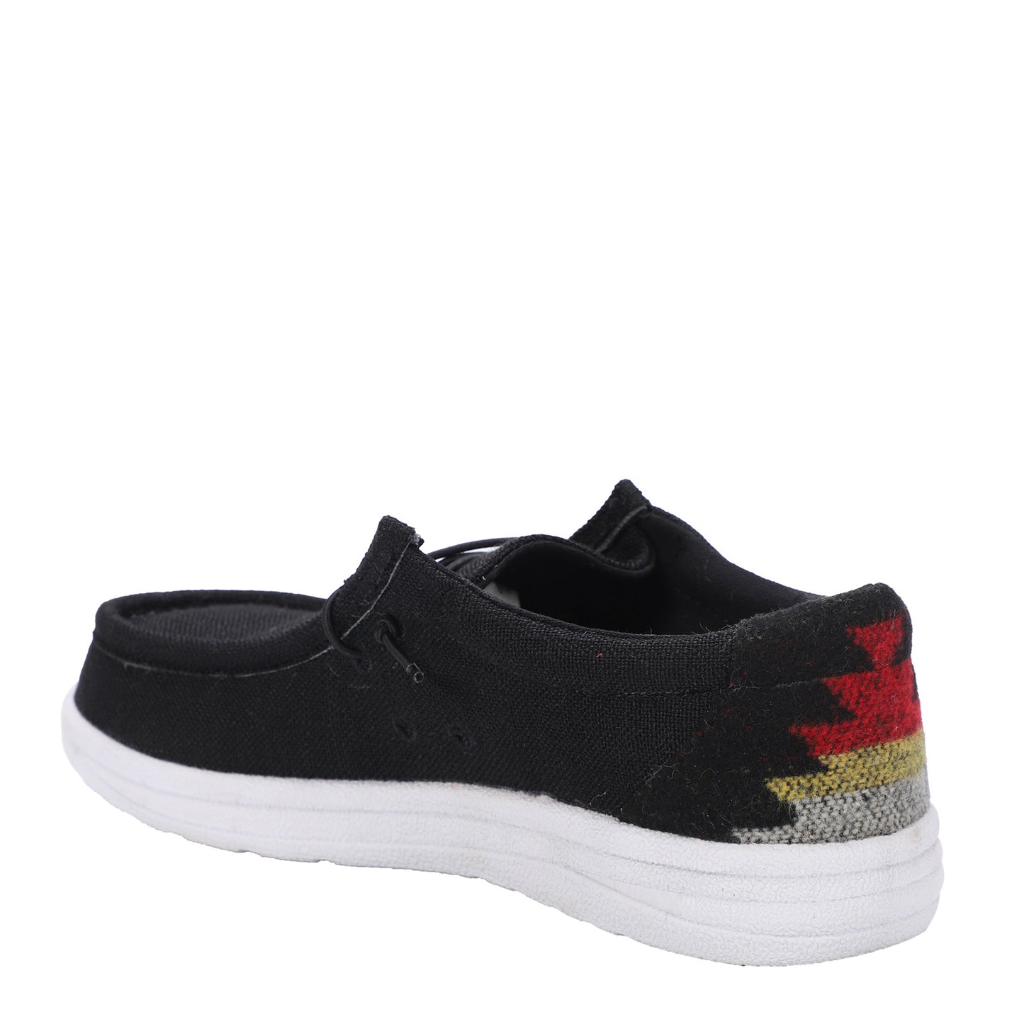 Peltz Shoes  Men's Lamo Paul Slip-On Black/White EM2035-960