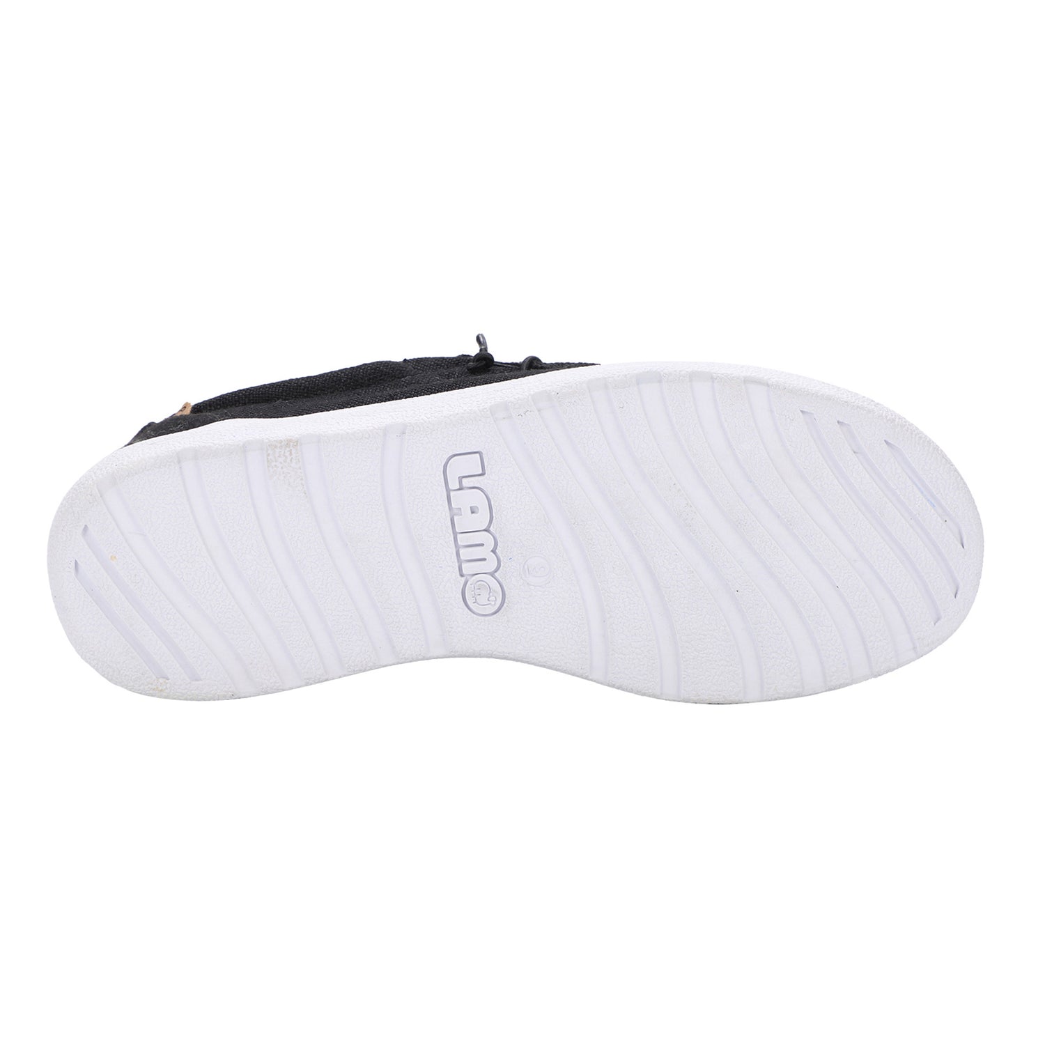 Peltz Shoes  Men's Lamo Paul Slip-On Black/White EM2035-960