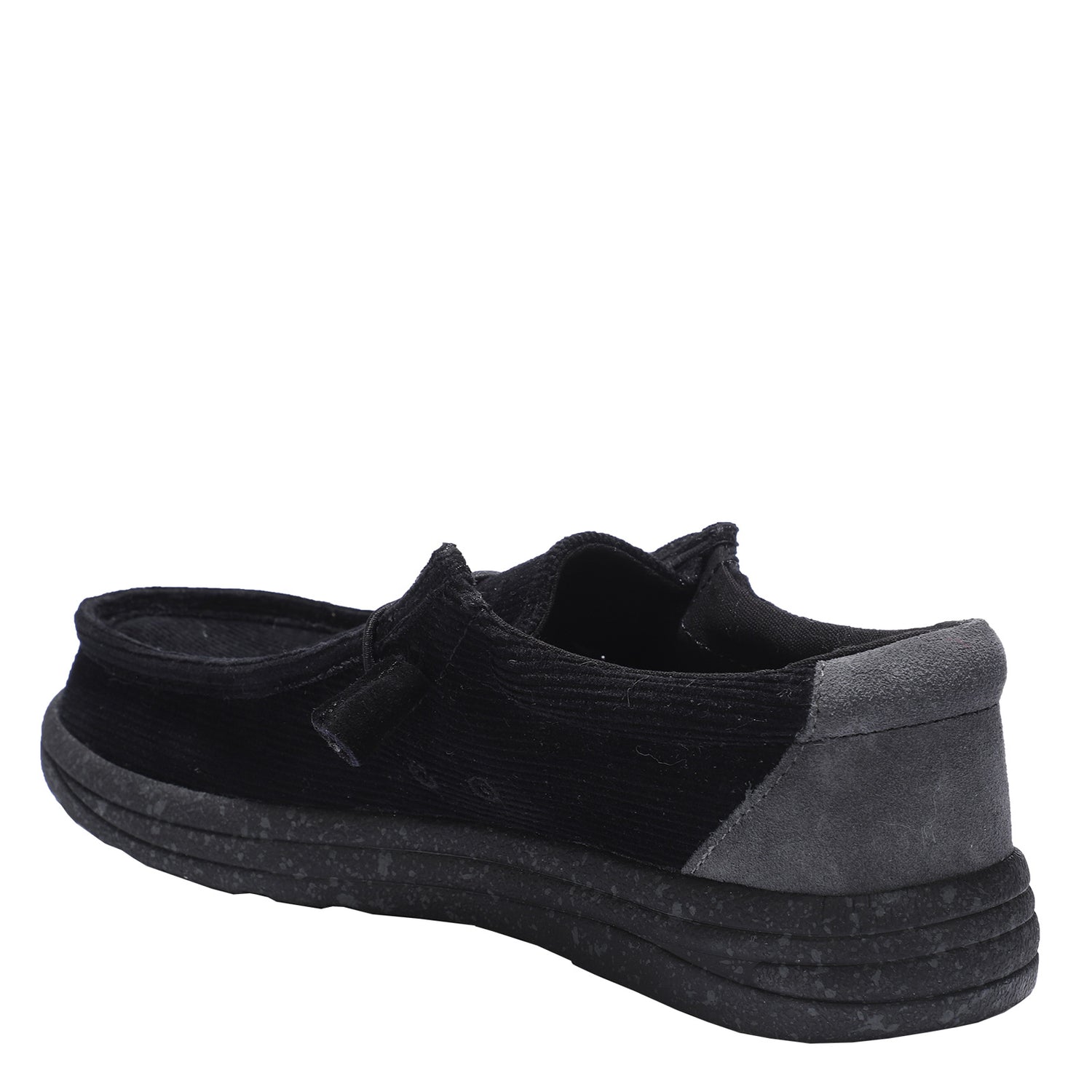 Peltz Shoes  Men's Lamo Paul Slip-On BLACK CORDUROY EM2035-BLKC