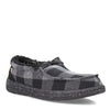 Peltz Shoes  Men's Lamo Samuel Slip-On GREY BLACK EM2059-017
