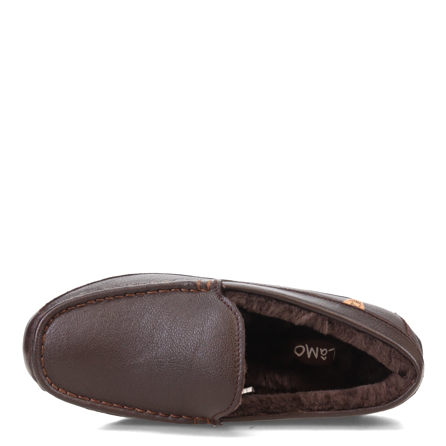 Peltz Shoes  Men's Lamo Grayson Slipper Chocolate EM2254-CHC