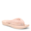 Peltz Shoes  Women's FitFlop iQushion Toweling Flip-Flop Beige EQ6-137