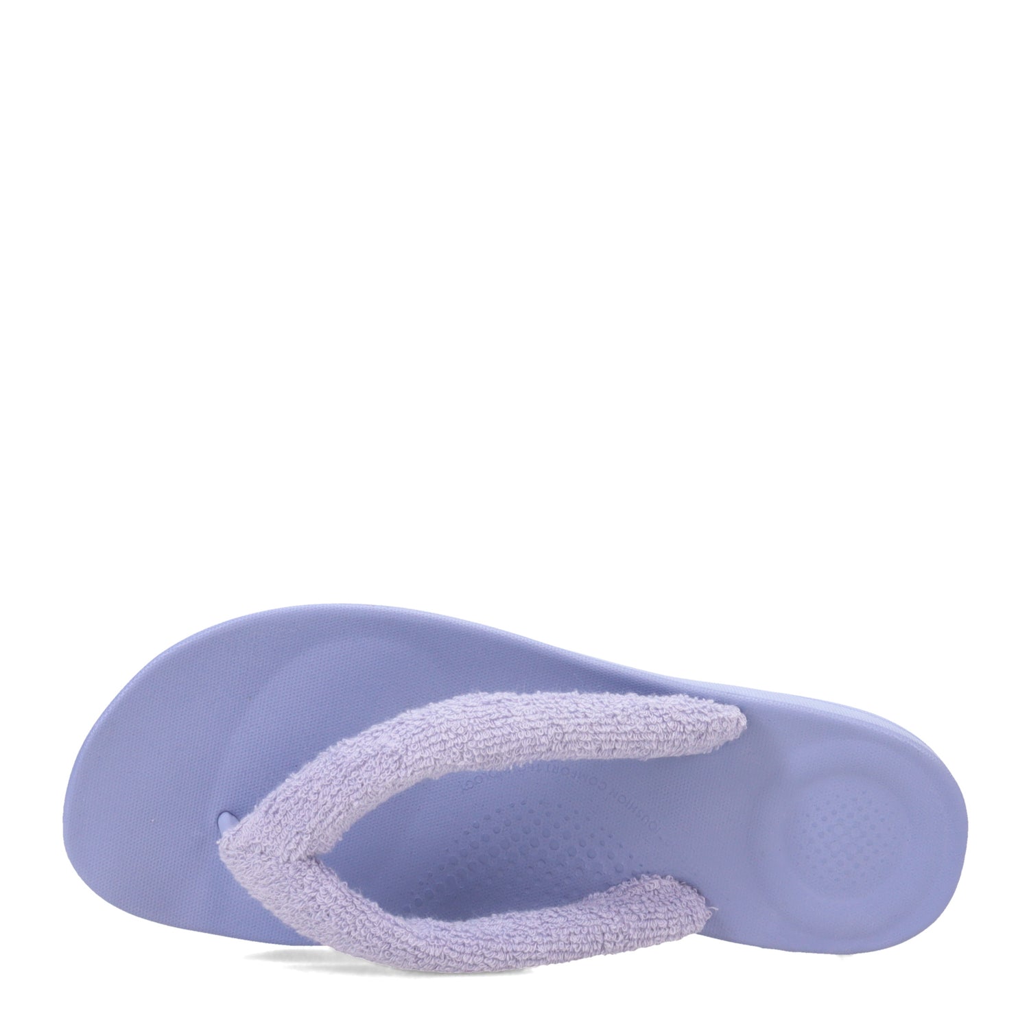 Peltz Shoes  Women's FitFlop iQushion Toweling Flip-Flop Lavander EQ6-940