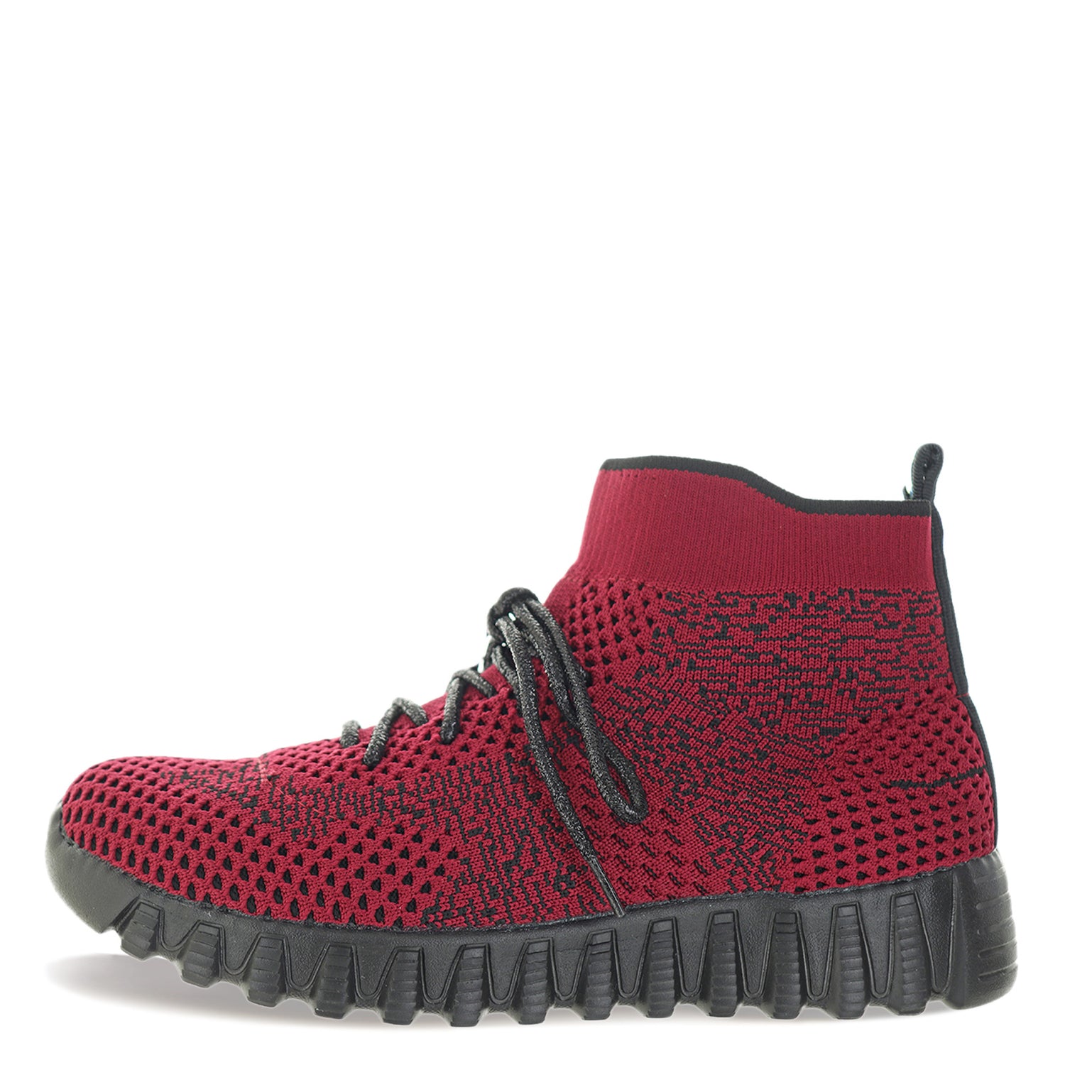 Peltz Shoes  Women's Bernie Mev Erika Boot BURGUNDY ERIKA BUR BLK