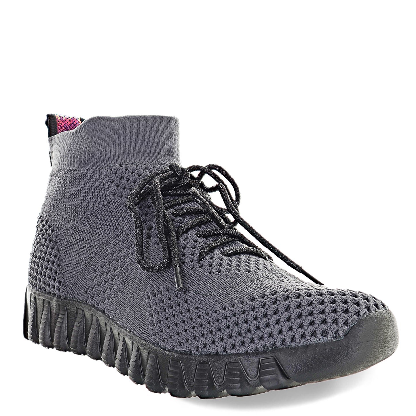 Peltz Shoes  Women's Bernie Mev Erika Boot DARK GREY ERIKA DKGR BLK