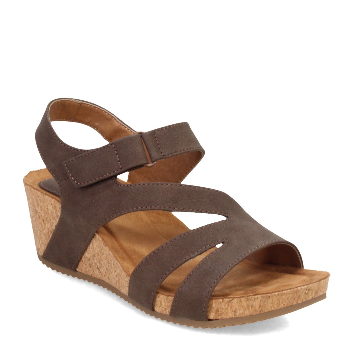 Peltz Shoes  Women's Eurosoft by Sofft Elda Sandal BROWN ES0028300