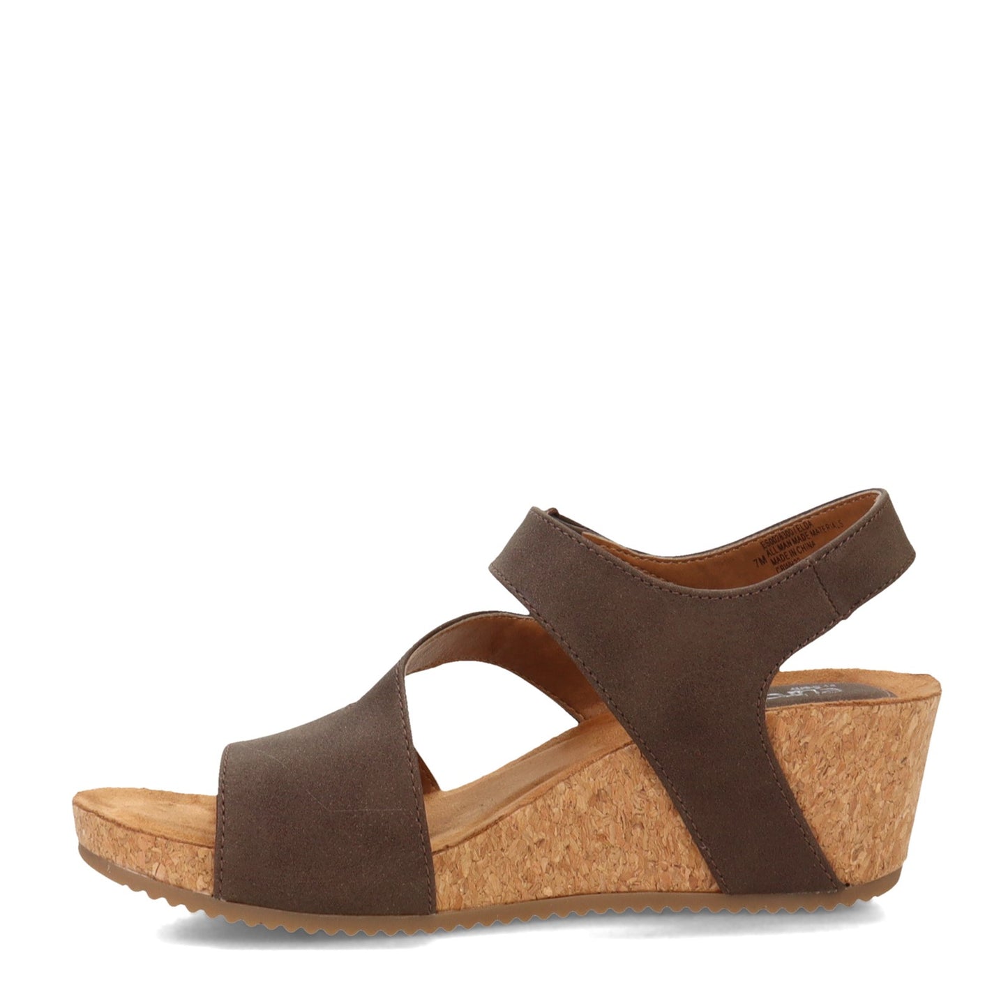 Peltz Shoes  Women's Eurosoft by Sofft Elda Sandal BROWN ES0028300
