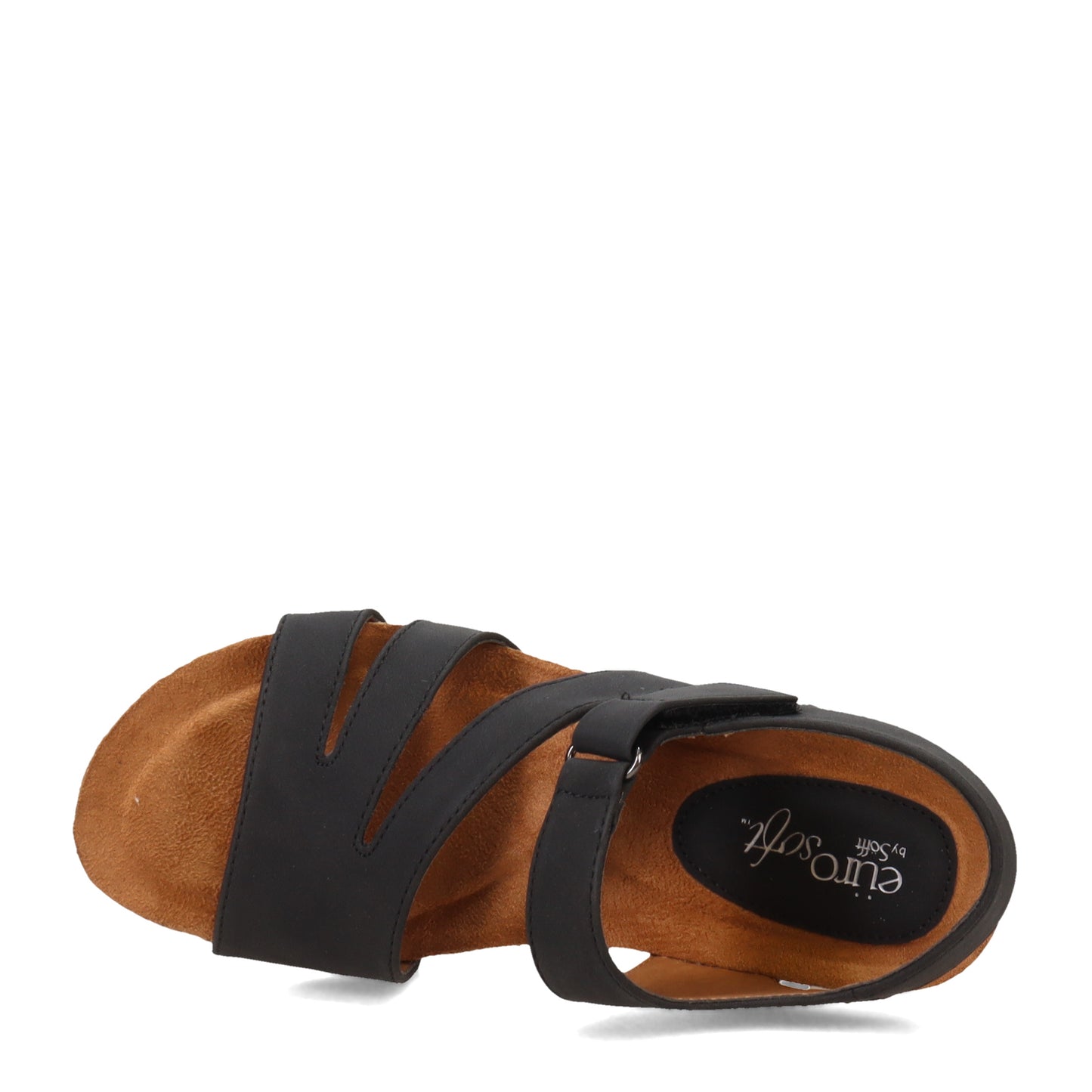 Peltz Shoes  Women's Eurosoft by Sofft Elda Sandal BLACK ES0028301