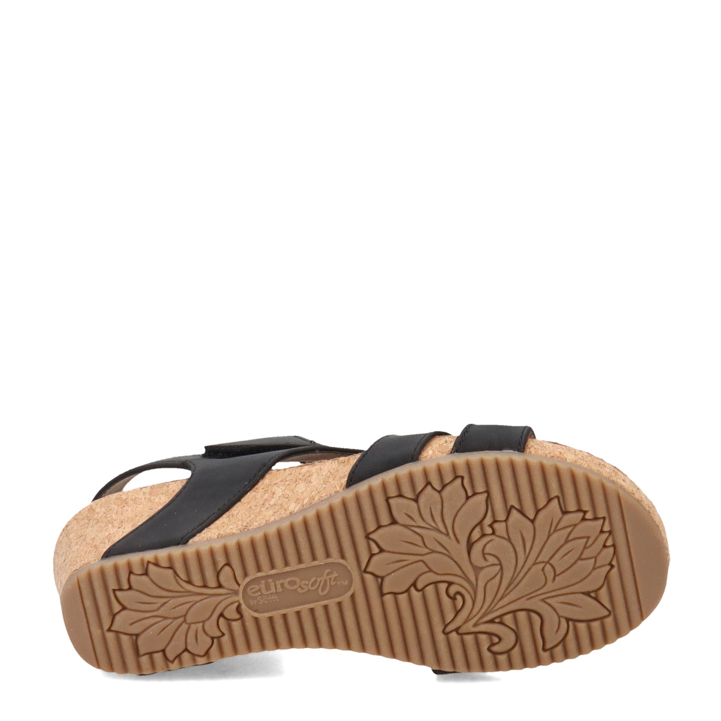 Peltz Shoes  Women's Eurosoft by Sofft Elda Sandal BLACK ES0028301