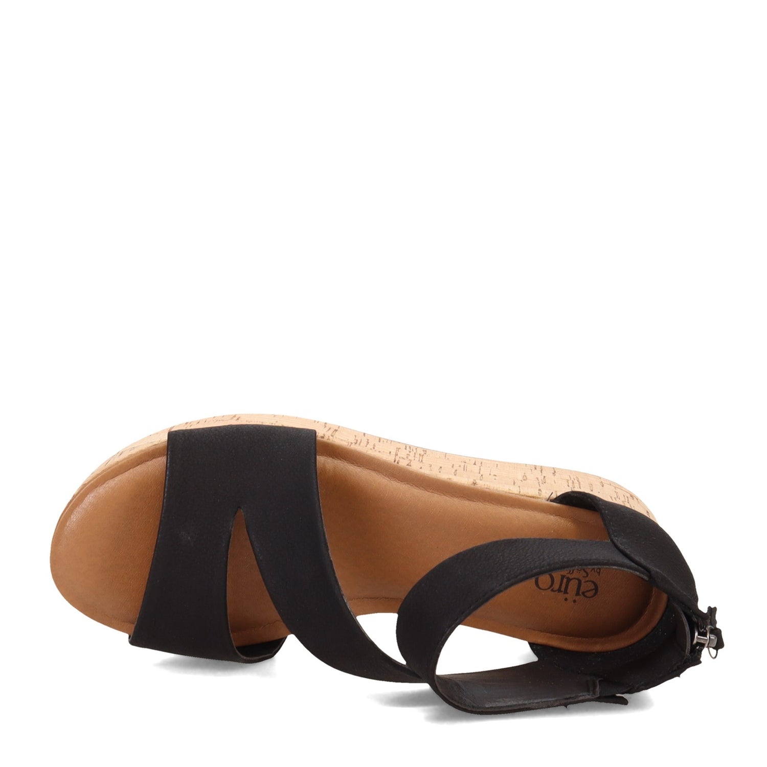 Peltz Shoes  Women's Eurosoft by Sofft Franci Sandal BLACK ES0034301