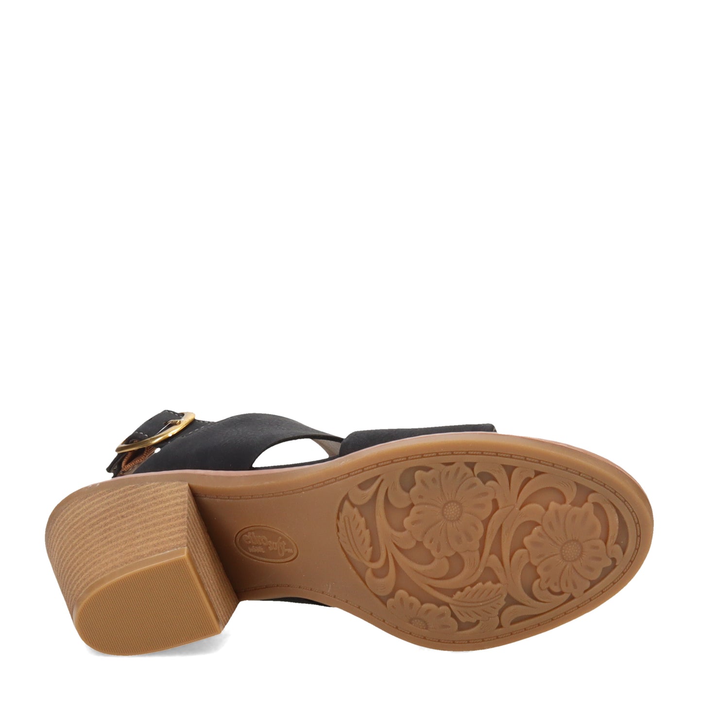 Peltz Shoes  Women's Eurosoft by Sofft Taite Sandal BLACK ES0035401