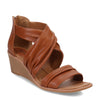 Peltz Shoes  Women's Eurosoft by Sofft Ginnifer Sandal BROWN ES0035500