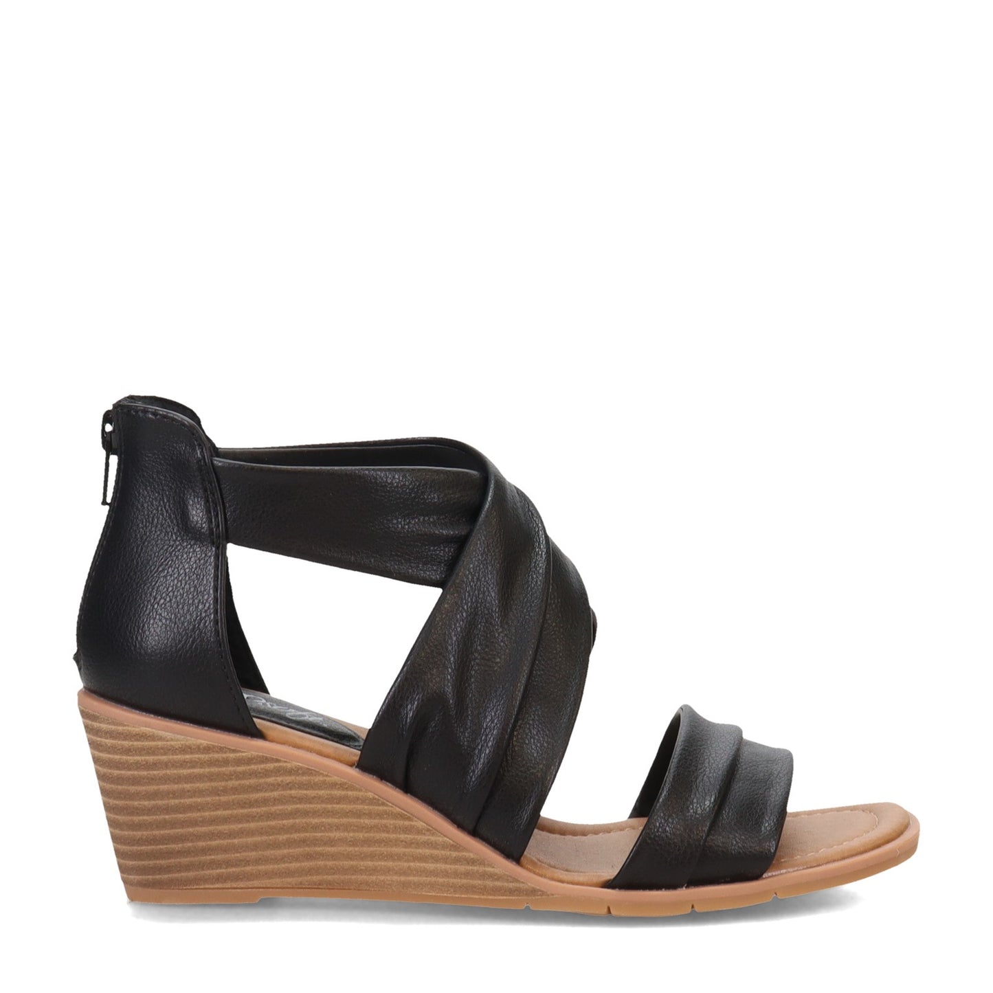 Peltz Shoes  Women's Eurosoft by Sofft Ginnifer Sandal BLACK ES0035501