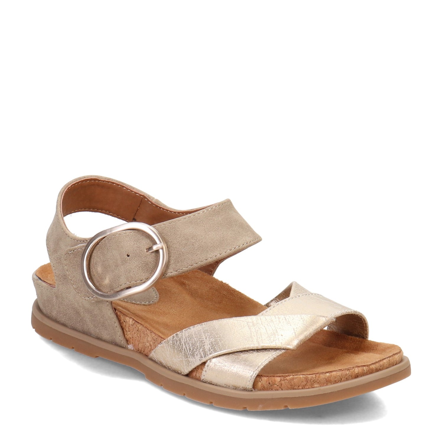 Peltz Shoes  Women's Eurosoft by Sofft Galiana Sandal STONE ES0036394