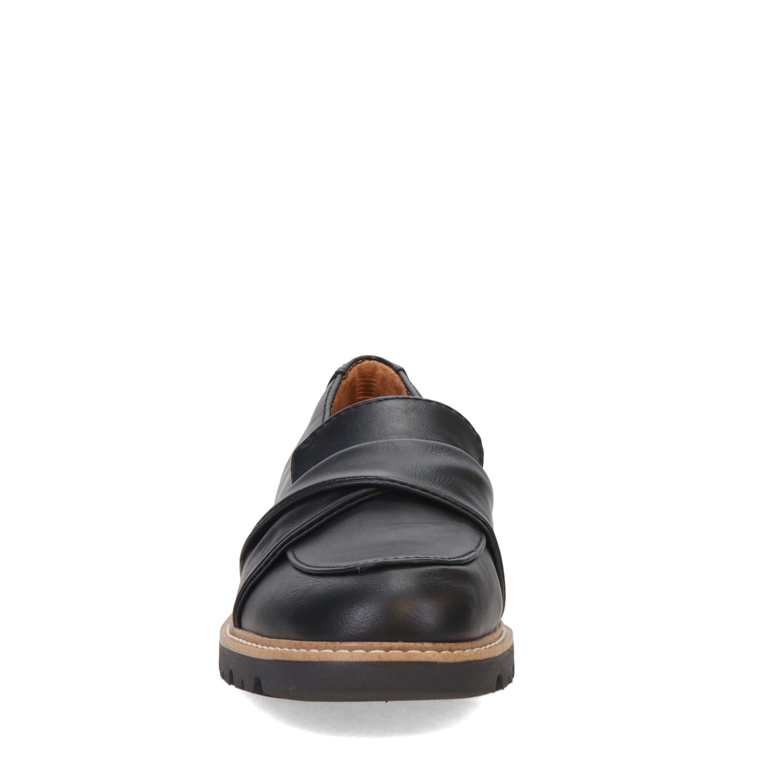 Peltz Shoes  Women's Eurosoft by Sofft Leia Loafer BLACK ES0039501