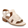 Peltz Shoes  Women's Eurosoft by Sofft Naidley Sandal Bone ES0041300