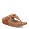 Peltz Shoes  Women's FitFlop Lulu Adjustable Thong Sandal Light Tan ES8-592