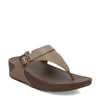 Peltz Shoes  Women's FitFlop Lulu Adjustable Thong Sandal Milky Grey ES8-A76