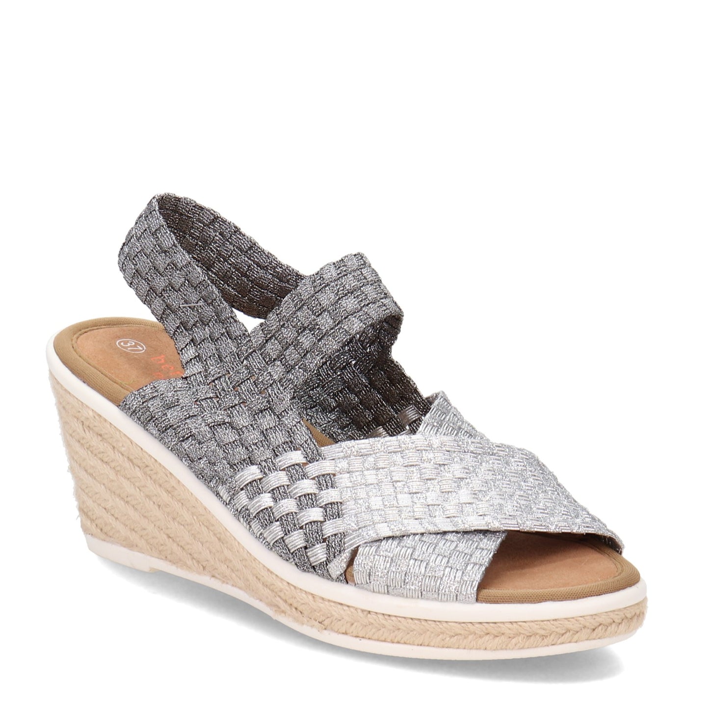 Peltz Shoes  Women's Bernie Mev Espa Buttercup Sandal PEWTER ESPABUTTERCUP-P