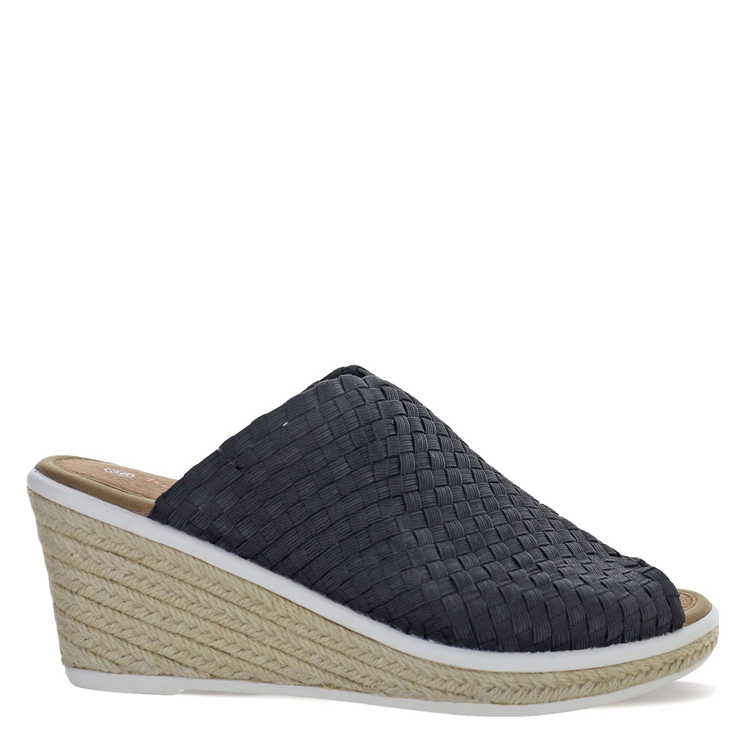 Peltz Shoes  Women's Bernie Mev Espa Cyrene Sandal BLACK SHIMMER ESPACYRENE-BLAC