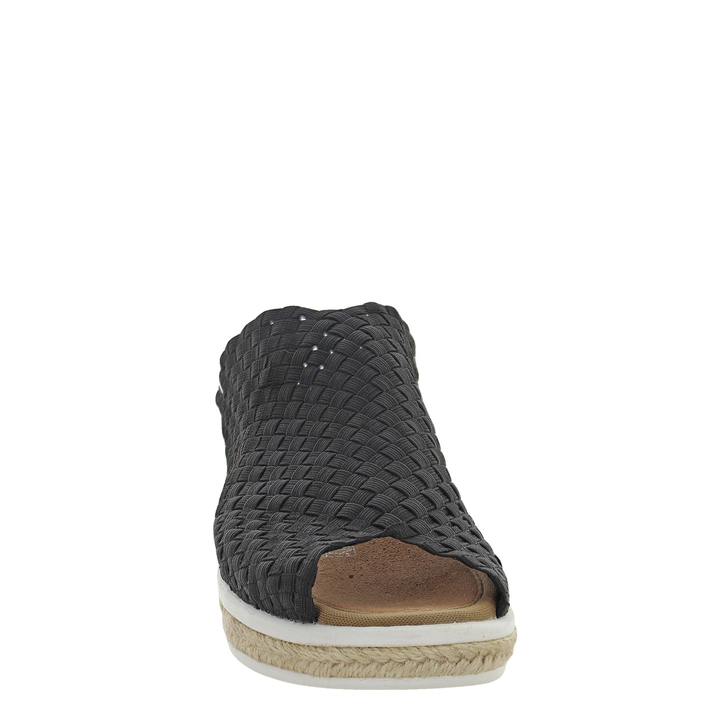 Peltz Shoes  Women's Bernie Mev Espa Cyrene Sandal BLACK SHIMMER ESPACYRENE-BLAC