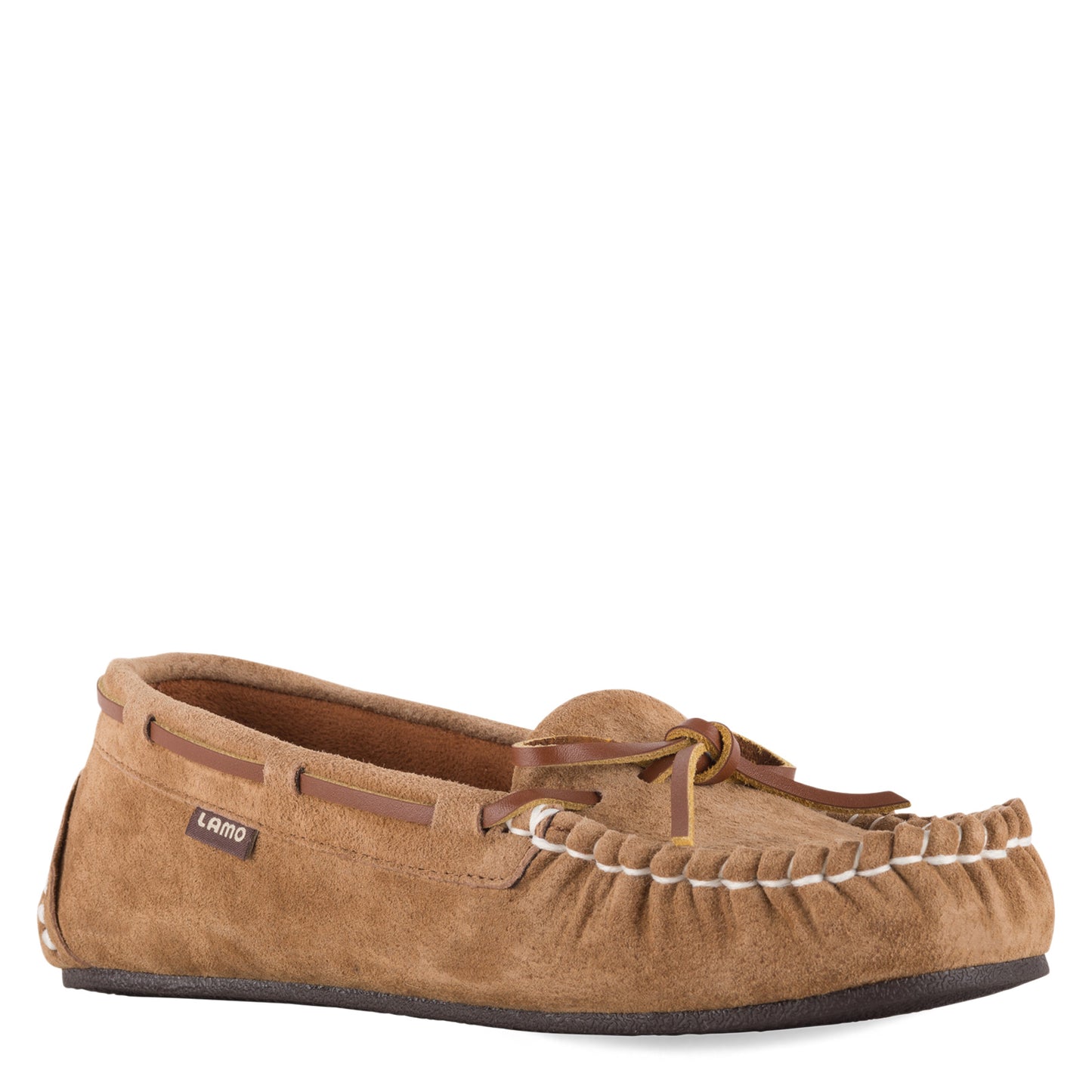Peltz Shoes  Women's Lamo Sabrina Moc Slip-On Chestnut EW1361-CNT
