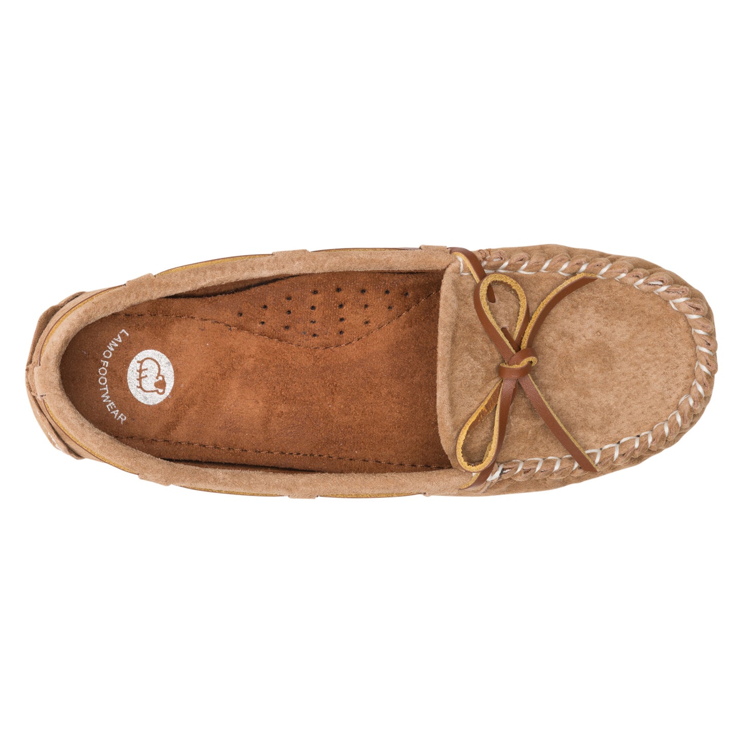 Peltz Shoes  Women's Lamo Sabrina Moc Slip-On Chestnut EW1361-CNT