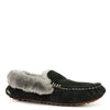 Peltz Shoes  Women's Lamo Aussie Moc Slipper black EW1535-BLK