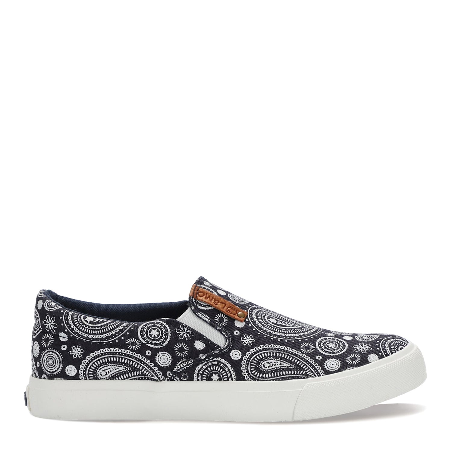 Peltz Shoes  Women's Lamo Piper Slip-On Navy Paisley EW1802-NVPA
