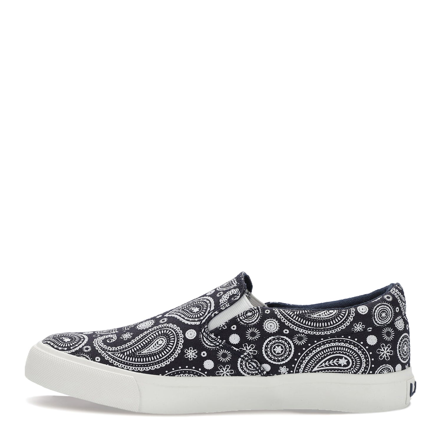 Peltz Shoes  Women's Lamo Piper Slip-On Navy Paisley EW1802-NVPA