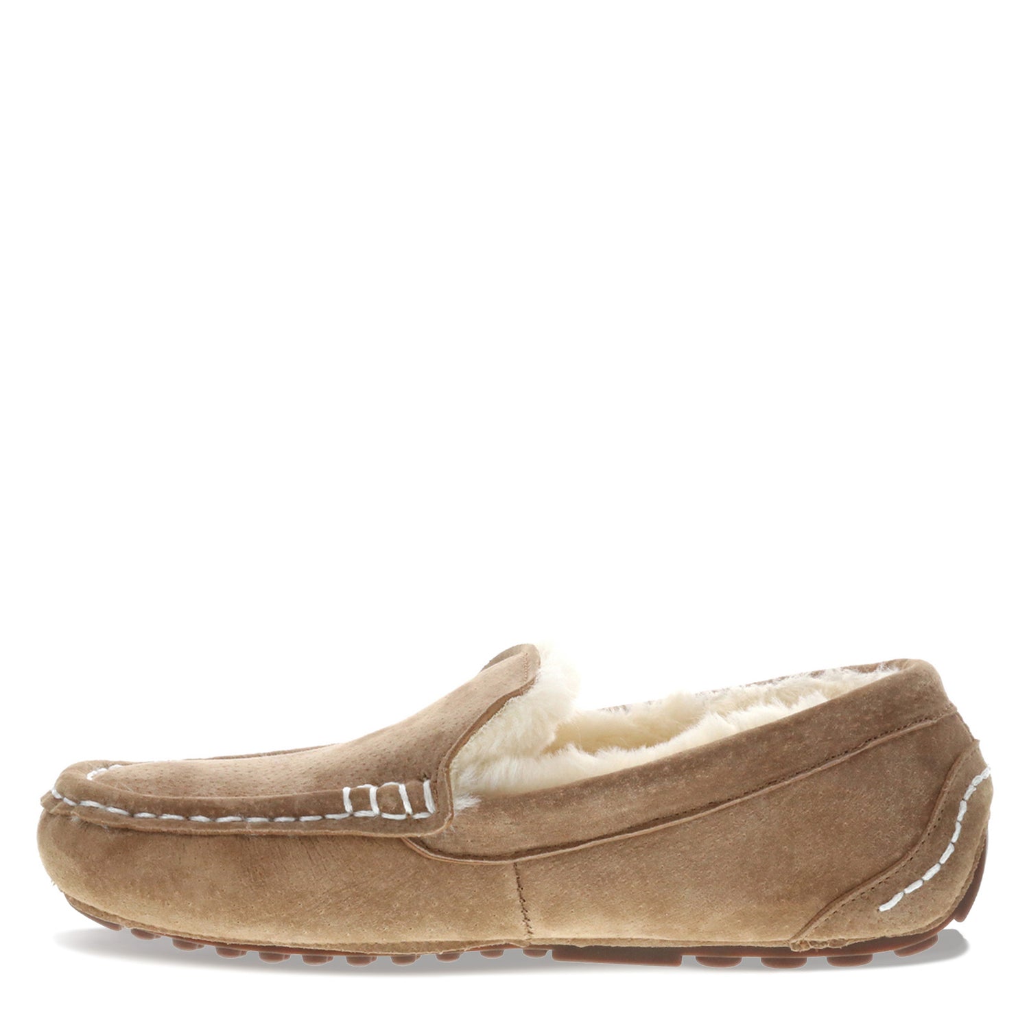 Peltz Shoes  Women's Lamo Callie Moc Slipper CHESTNUT EW1934-CNT