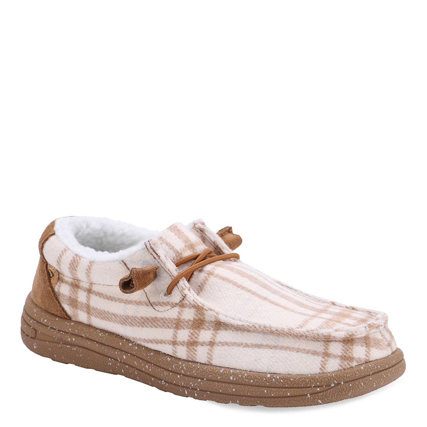 Peltz Shoes  Women's Lamo Samantha Slip-On CREAM PLAID EW2059-278