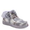 Peltz Shoes  Women's Lamo Cassidy Slipper grey plad EW2152-GRYP