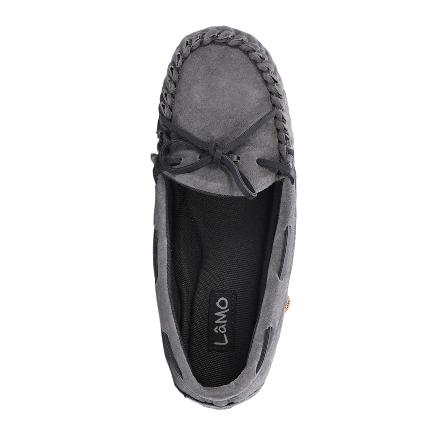 Peltz Shoes  Women's Lamo Selena Moc Slip-On Grey EW2304-GRY
