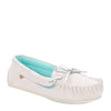 Peltz Shoes  Women's Lamo Selena Moc Slip-On Pale Grey EW2304-PAGR