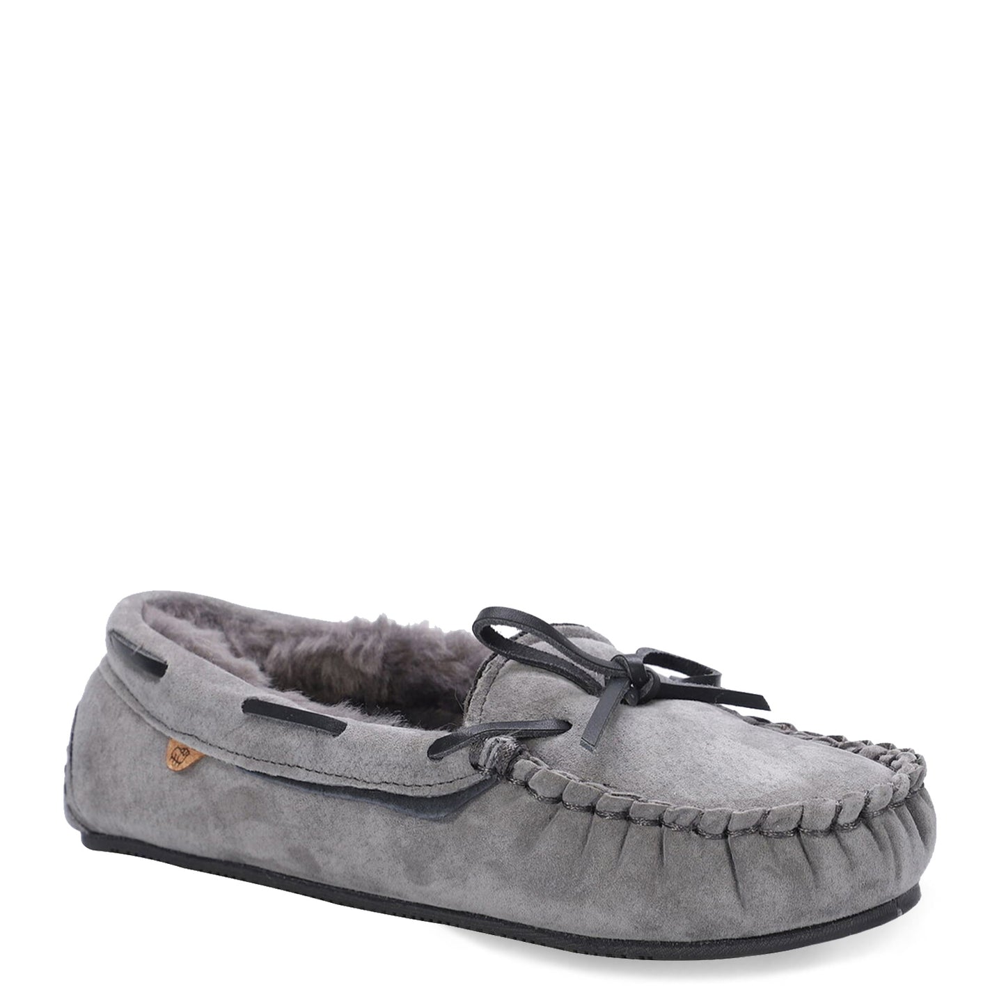 Peltz Shoes  Women's Lamo Hannah Slipper Charcoal EW2318-CHA