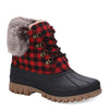 Peltz Shoes  Women's Lamo Brielle Boot Red Plaid EW2335-614